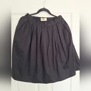 Grace Karin Black Pleated Knee Length Skirt With Pockets Size Small